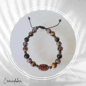 Bracelet Pierres & Runes “Protection”