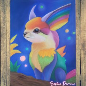 Dessin aux pastels - Couleurs Célestes - 30x40cm