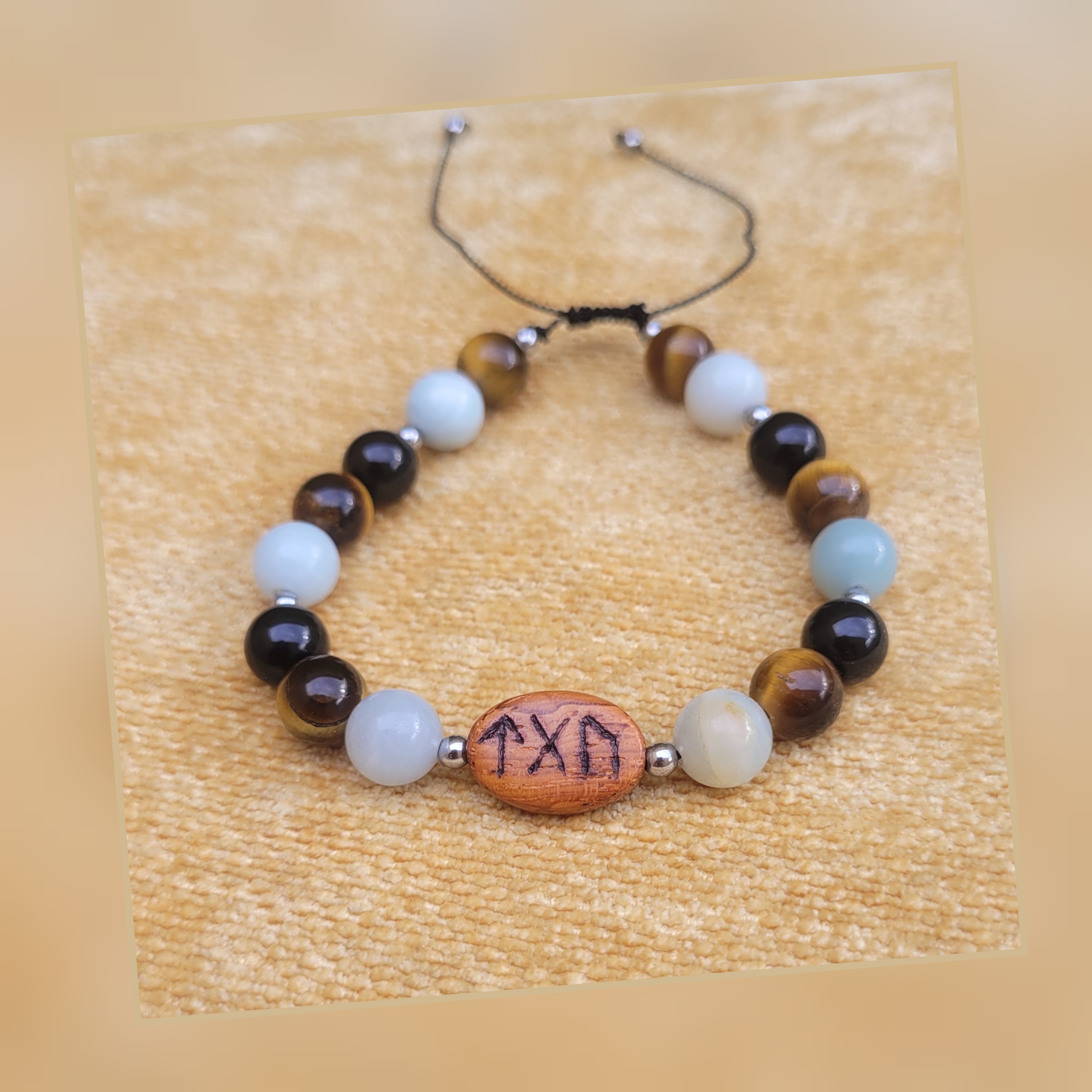 Bracelet Pierres & Runes “Calmer ses peurs et angoisses”