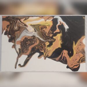 Tableau - Ébène d'or - Acrylique 20x30cm