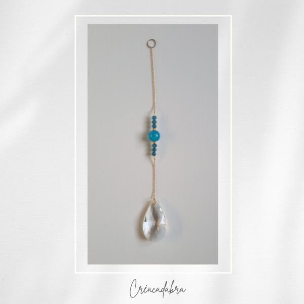 Attrape soleil artisanal Éclat Doré et Bleu Crécadabra
